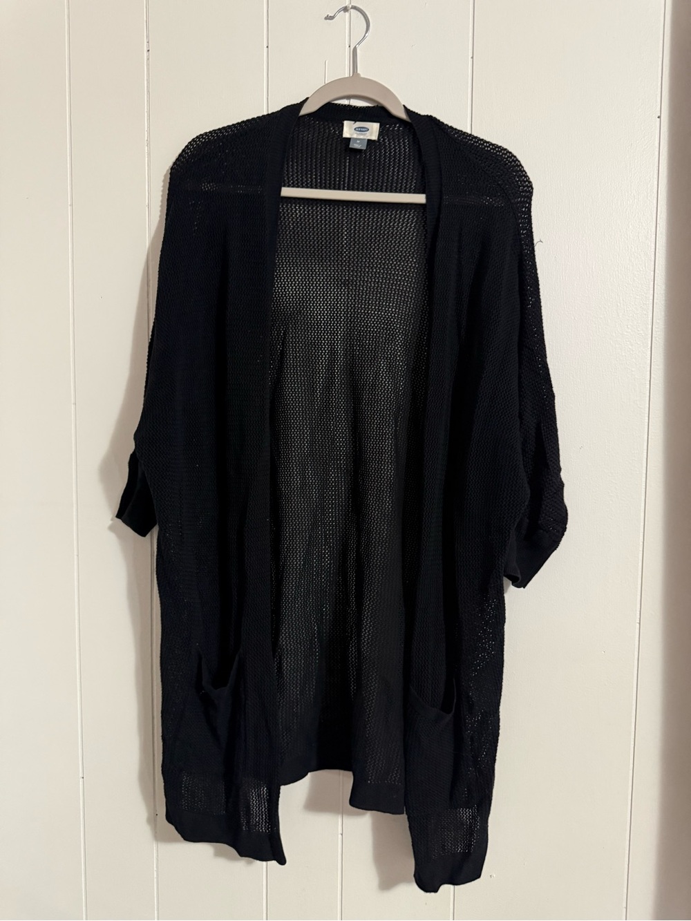 Old Navy Black Open-Front Lightweight Cardigan